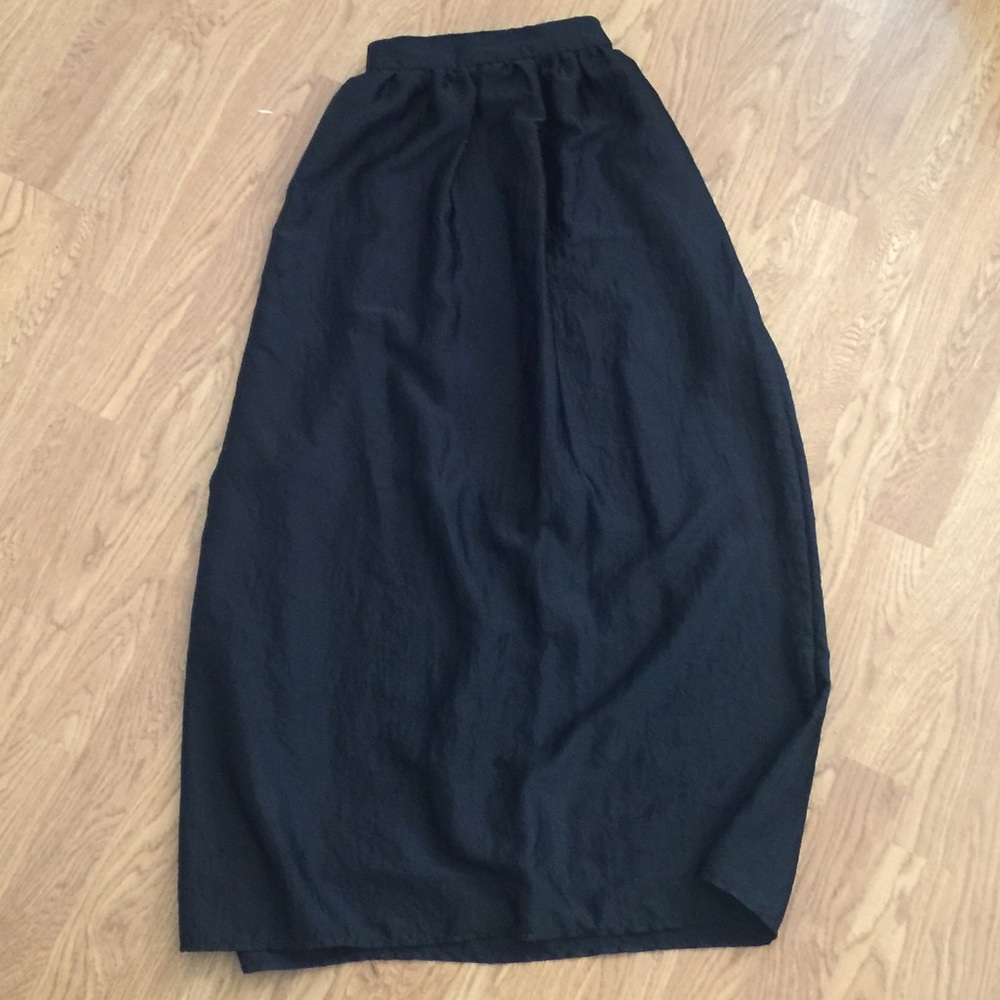 Floor Length Satin Skirt